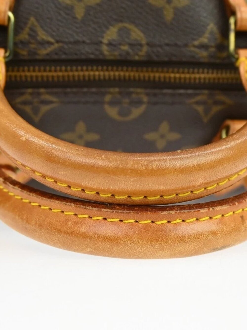 BUYIT03 LOUIS VUITTON SPEEDY 35 HANDBAG MONOGRAM CANVAS M41524 MB8910 BQ00225 - Picture 6 of 16